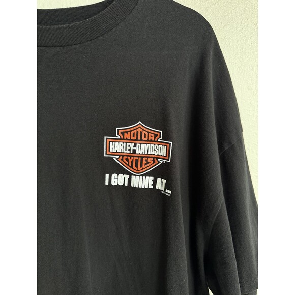 Harley Davidson Black Wolf T-shirt Bristol, Virginia Short Sleeve Motorcycle XXL - Picture 2 of 6